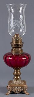 19th Century French Oil Lamp