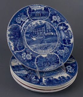 Staffordshire Commemorative Plates, Six (6)