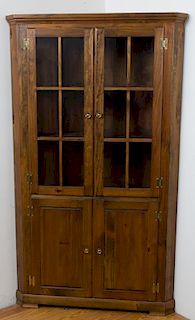 Mastercraft Pine Corner Cabinet
