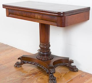 19th C Federal/ Empire Game Table