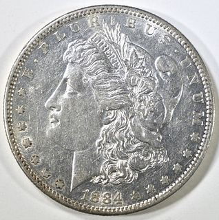1884-S MORGAN DOLLAR CH AU