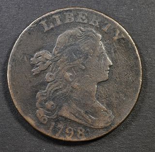 1798 2ND HAIRSTYLE LARGE CENT  FINE
