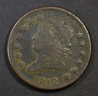 1812 SM DATE  LARGE CENT  VF