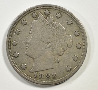 1883 WITH CENTS LIBERTY NICKEL VF