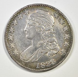 1833 BUST HALF DOLLAR CH AU
