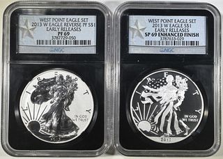2013 W  ASE TWO PIECE SET NGC PF 69