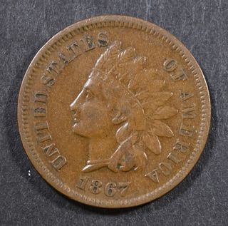 1867 INDIAN CENT VF