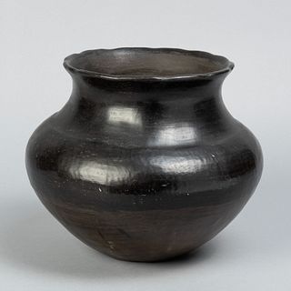 San Juan Pueblo, Blackware Jar, ca. 1880s