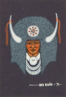 Fred Beaver, Untitled (Buffalo Chief), 1971