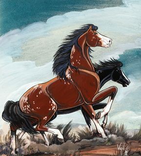 Frank Vigil, The Wild Horses, 1961