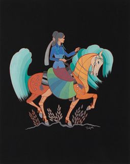 Andy Van Tsinajinnie, Untitled (Horsewoman)