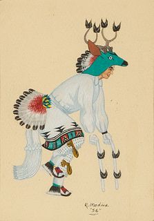 Raphael Medina, Untitled (Deer Dancer), 1956