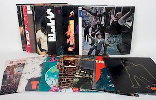 21 assorted vinyl hard rock LP's