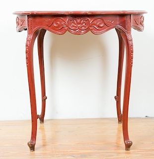 Victorian Style Scalloped Side Table
