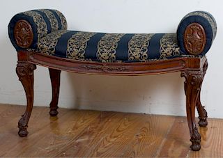 French Style Upholstered Window Seat