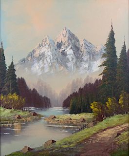 Karl Kasten Oil on Canvas Landscape