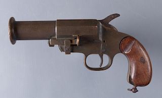 Antique Brass Flare Gun No. 563