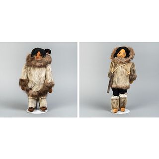 Emily Powers, Pair of Tea Dolls (Innikueu): Mother with Baby + Father