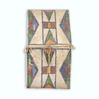 Plains, Painted Parfleche Envelope Bag, ca. 1930s