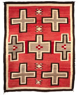 Dine [Navajo], Transitional Crosses Textile, ca. 1900 - 1910