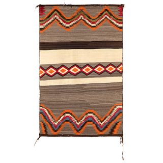 Dine [Navajo], Chinle, Natural Double Saddle Blanket, ca. 1930