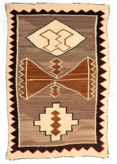 Dine [Navajo], Chinle Double Saddle Blanket, 1910