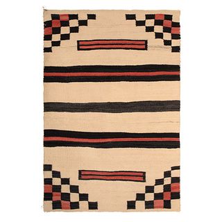 Dine [Navajo], Double Saddle Blanket 428, 1910
