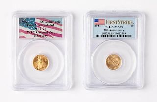 [United States] 2 $5 Gold Eagle Bullion coins