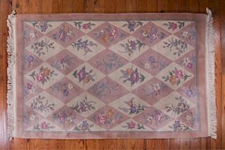 Chinese Wool Sculpted Flower 5'6" x 8'5" Rug