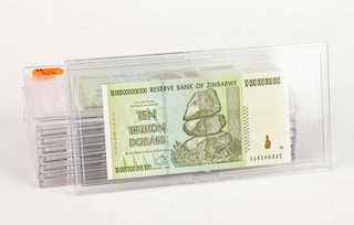 [Zimbabwe] Nine $10 Trillion Hyperinflation Notes