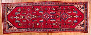 Antique Hamadan Iran 4' x 10'7" Rug
