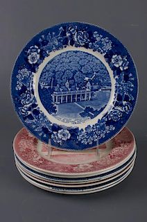 Porcelain Commemorative Plates, Eight (8)