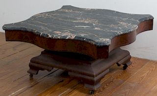 American Empire Marble Top Coffee Table