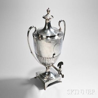 George III Sterling Silver Hot Water Urn