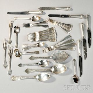 Group of Assorted English Flatware