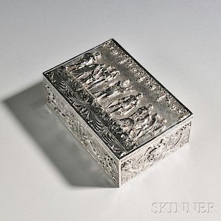 German Silver Cigar Box
