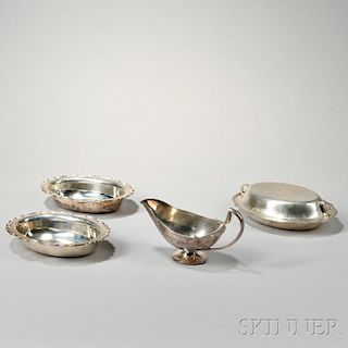 Four Pieces of American Silver Hollowware