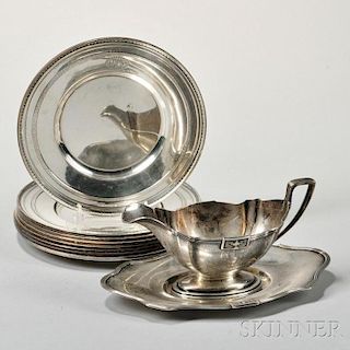 Ten Pieces of Gorham Sterling Silver Tableware
