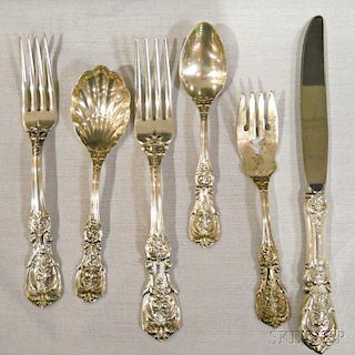 Thirty-seven Pieces of Reed & Barton "Francis I" Sterling Silver Flatware