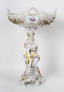 Carl Thieme porcelain figural compote