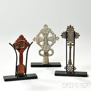 Three Coptic Crosses