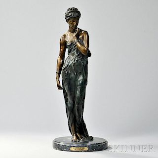 After Claire Jeanne Roberte Colinet (French, 1880-1950)       Bronze Figure of an Egyptian Girl