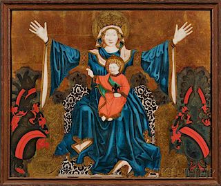 European School, 20th Century      Madonna and Child Enthroned