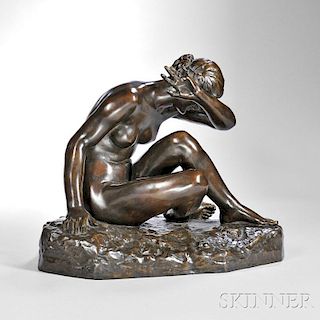Emile Ferdinand-Dubois (French, 1869-1952)       Devant L'amour Bronze