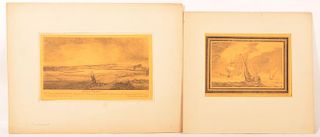 Two After Rembrandt, W. Baillie Etchings.