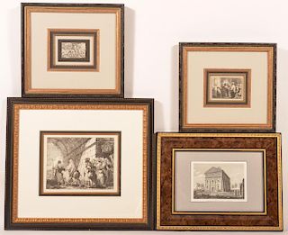 Four Various 18th and 19th Century Etchings.