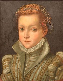 18th Century Spanish School Portrait Painting.