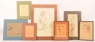 Seven J. Cashore Nude Drawings/Sketches.