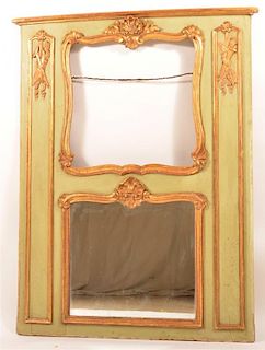 Continental 19th Century Gilt Wall Mirror.
