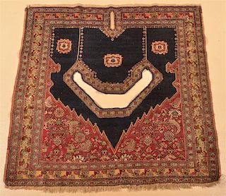 Floral Pattern Oriental Carpet Saddle Cover.